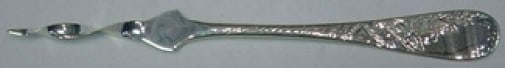 Towle Sterling Silver Butter Pick Number 38 Engraved Twisted Design 6 Inch (1 of 2)