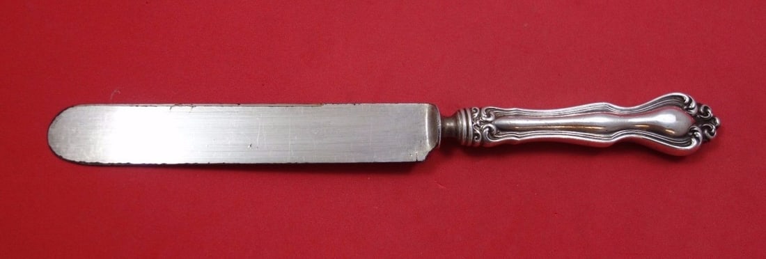 Hampton by Wallace Sterling Silver Dinner Knife 9 5/8 Blunt Silverplate Blade (1 of 1)