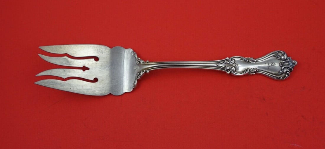 Reed and Barton Marlborough Sterling Silver Cold Meat Fork 9 1/8" (1 of 2)