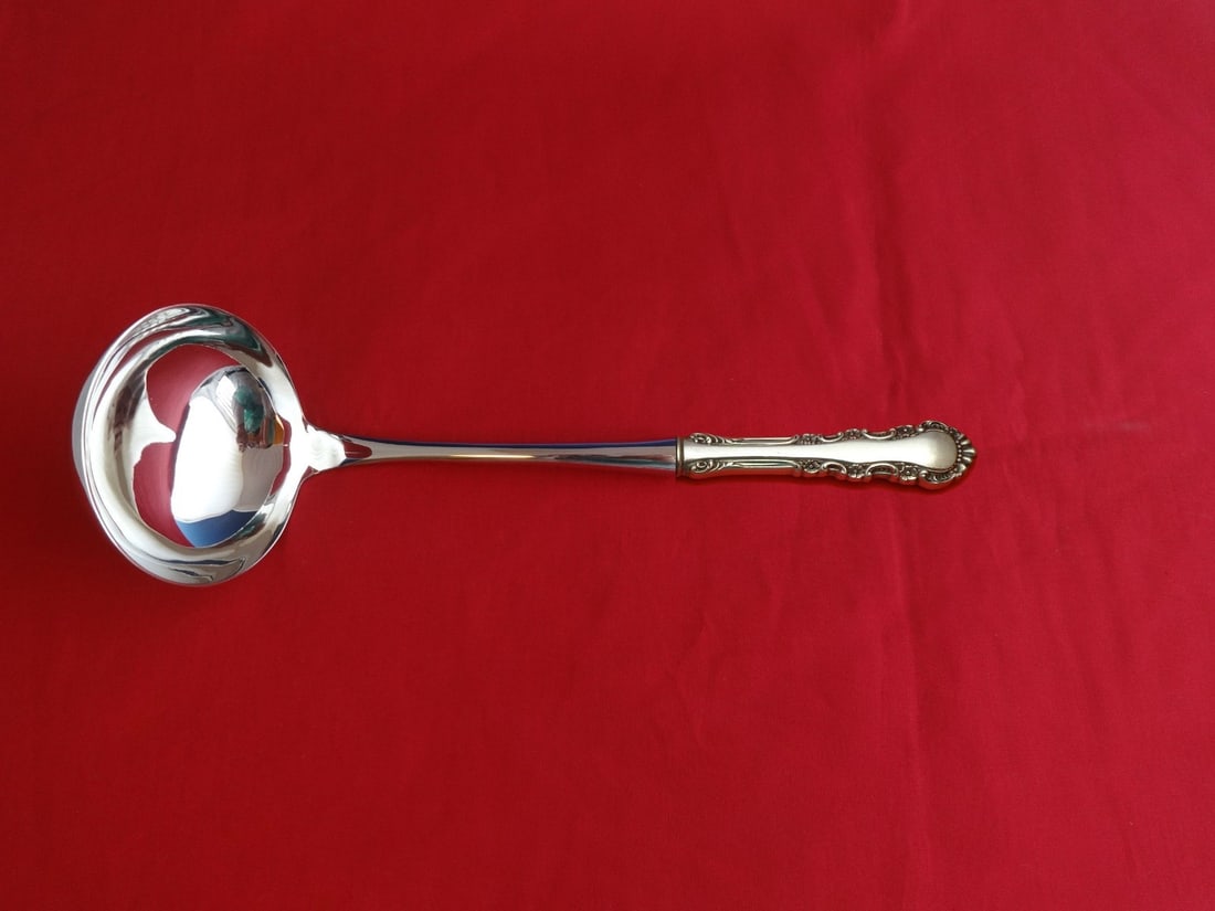 Reed and Barton Georgian Rose Sterling Silver Soup Ladle Custom Made 11 1/4 Inch (1 of 1)