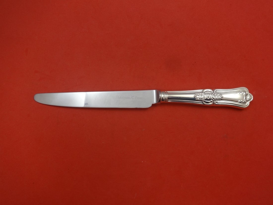 Carrs Regency Sterling Silver Dinner Knife 9 3/4 Inch Hollow Handle: Carrs Regency Sterling Silver Dinner Knife 9 3/4 Inch Hollow Handle This elegant dinner knife features the Regency pattern by Carrs, crafted from high-quality sterling silver with a hollow handle and