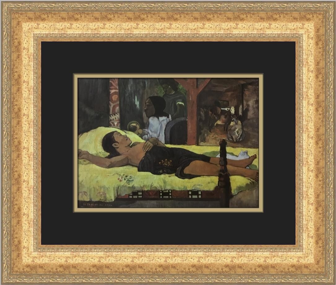 Paul Gauguin Nativity Custom Framed Symbolism Print 17 x 19 (1 of 2)