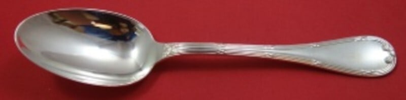 Christofle Rubans Silverplate Dinner Spoon 8 Inch Vintage (1 of 2)