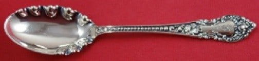 Knowles Mauser Apollo Sterling Silver Ruffled Ice Cream Spoon 5.5" (1 of 2)