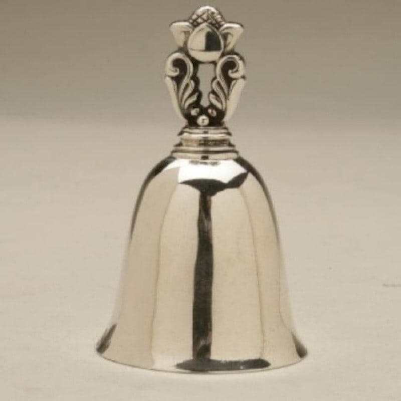 Georg Jensen Acorn Sterling Silver Dinner Bell 3 1/4 in (1 of 1)