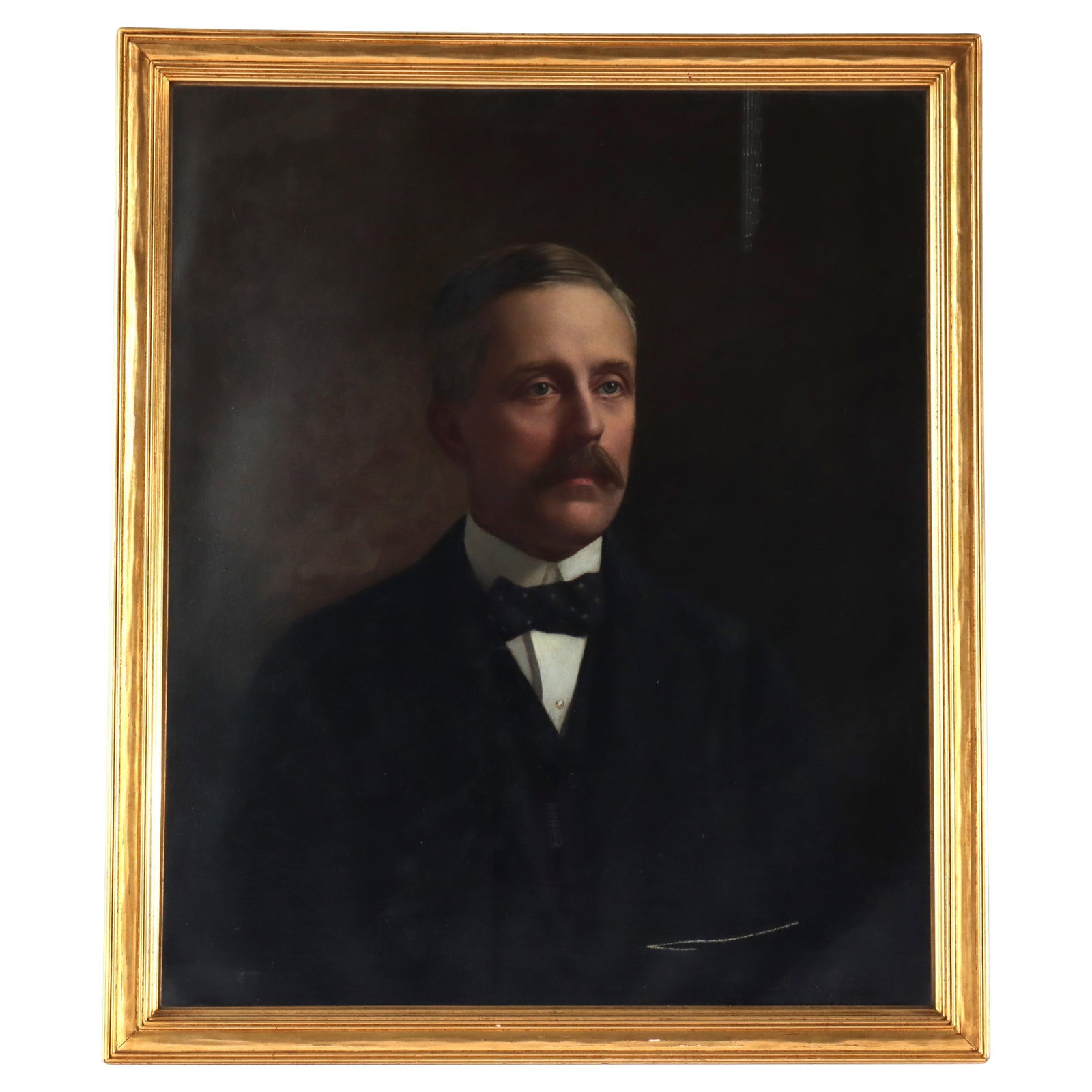 Distinguished Gentleman Oil Painting by A L Dalbey c1906 Antique Canvas (1 of 10)