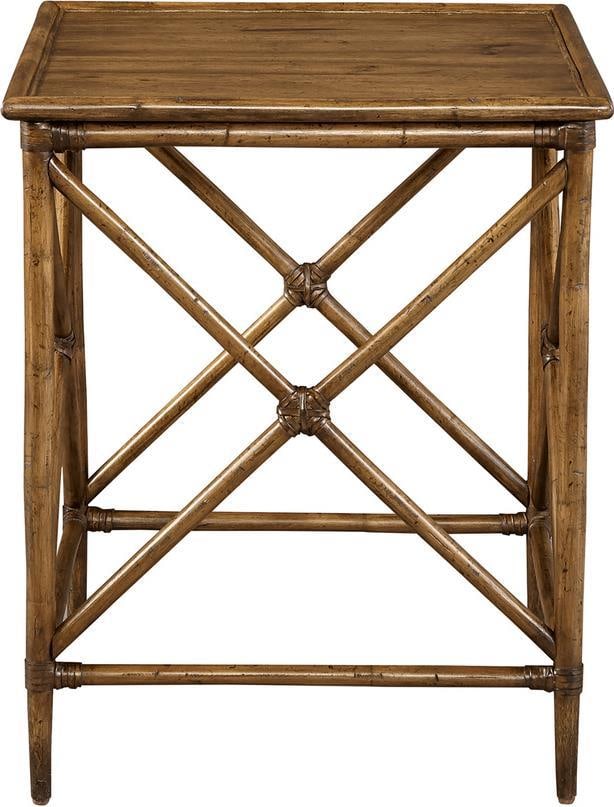 Port Eliot Island Regency Side Table with Chateau Knotty Pecan Top (1 of 1)