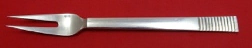 Georg Jensen Parallel Sterling Silver 2-Tine Pickle Fork 6 Inch (1 of 2)