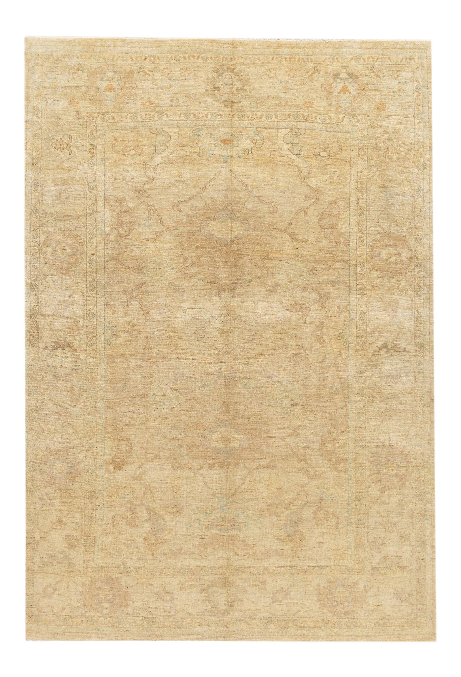Hand-Knotted Modern Sultanabad Rug 8'8" x 12'4" Wool Beige: Hand-Knotted Modern Sultanabad Rug 8'8" x 12'4" Wool Beige Enhance your living space with this exquisite hand-knotted modern Sultanabad rug, featuring a stunning medallion floral design. Crafted with