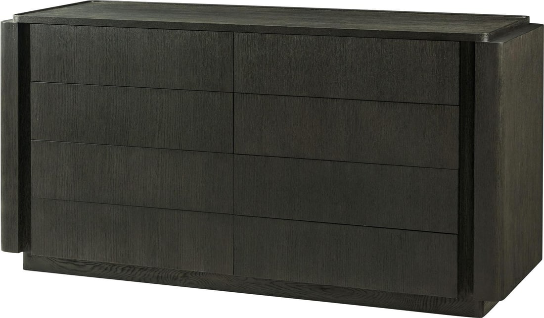 Theodore Alexander Charcoal Oak Rectangular Dresser 36H 71W 24D (1 of 2)