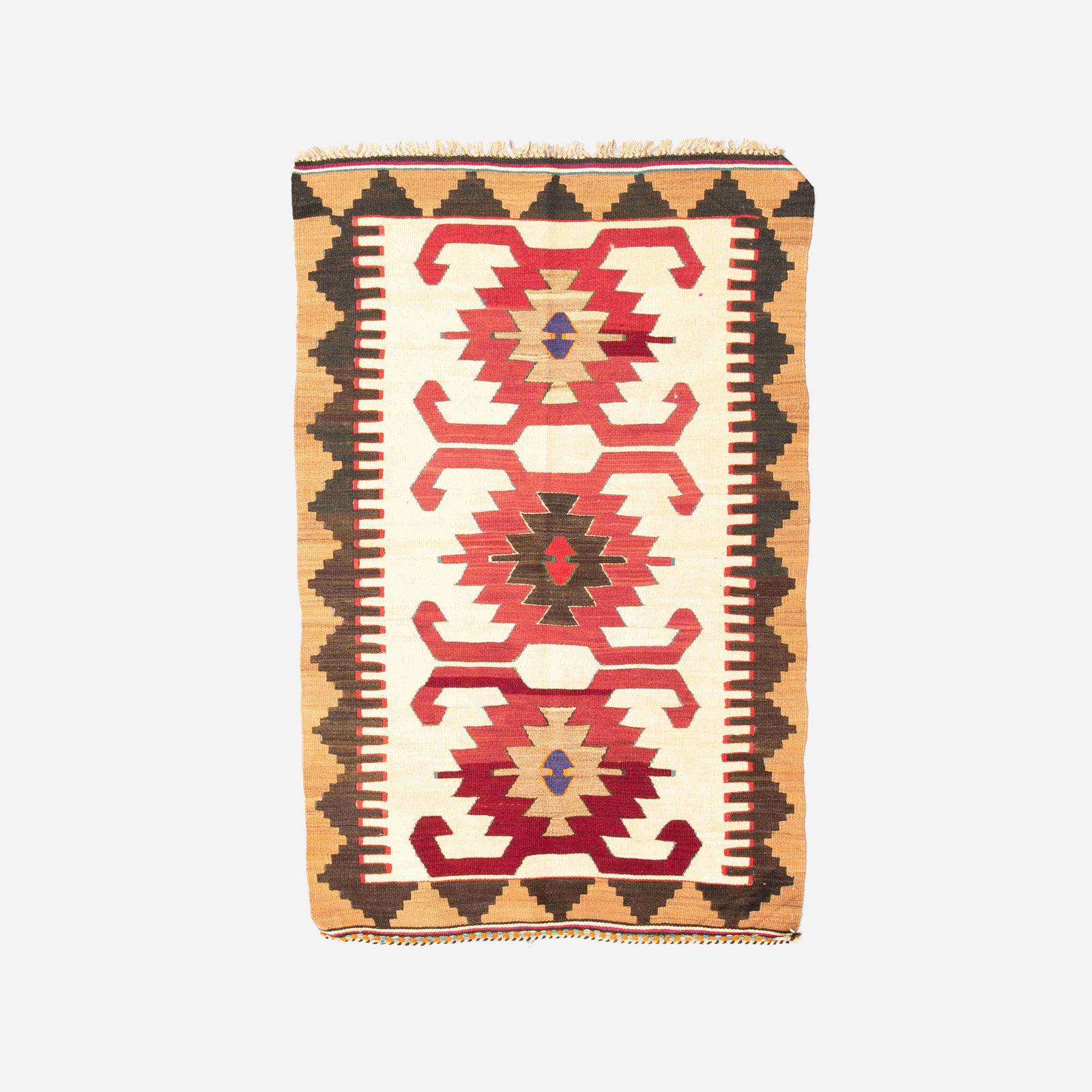Authentic Handmade Anadol Wool Kilim Rug 38.6x60.6 (1 of 8)