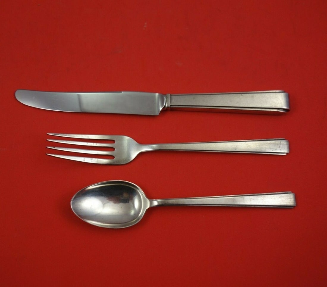 Lunt Sterling Silver Modern Classic 3-Piece Junior Silverware Set (1 of 3)