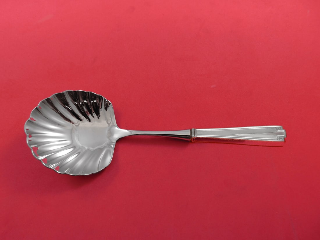 Gorham Etruscan Sterling Silver Berry Spoon Shell Bowl Custom 10 3/8" (1 of 3)