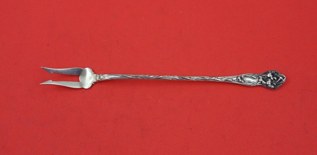 Watson Lily Sterling Silver 2-Tine Pickle Fork 6.5 Inch (1 of 2)