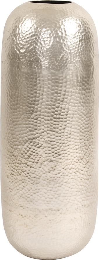 Howard Elliott 32 Inch Hammered Silver Cylinder Vase (1 of 2)