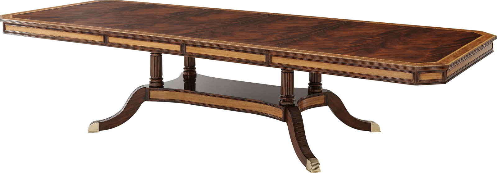 Theodore Alexander Vintage Style Extending Dining Table 132x54: Theodore Alexander Vintage Style Extending Dining Table 132x54 Introducing the Vintage Style English Dining Table by Theodore Alexander, a beautifully crafted piece that merges classic elegance with m