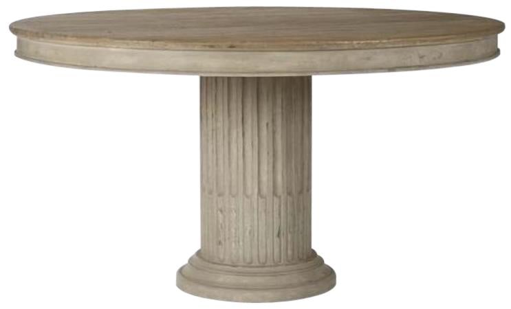 Zentique Montpellier Round Dining Table in Charcoal Finish (1 of 2)