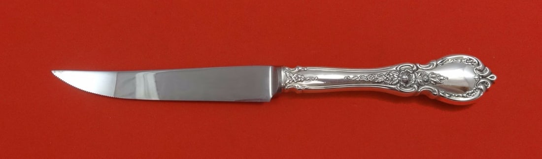 Towle Charlemagne Sterling Silver Steak Knife Custom Serrated 8.5" (1 of 2)