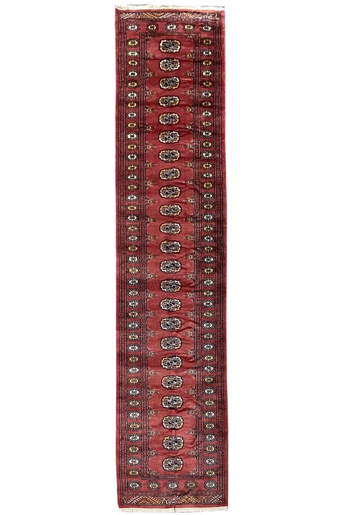 14 Feet Handmade Bokhara Runner Premium Quality Rug: 14 Feet Handmade Bokhara Runner Premium Quality Rug Free continental US Shipping This stunning 14-foot handmade Bokhara runner showcases exquisite craftsmanship and vibrant patterns. Ideal for adding
