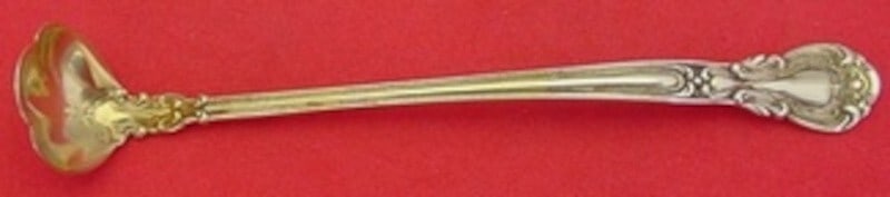 Gorham Chantilly Sterling Silver Mustard Ladle Gold Washed 4 3/4" (1 of 2)