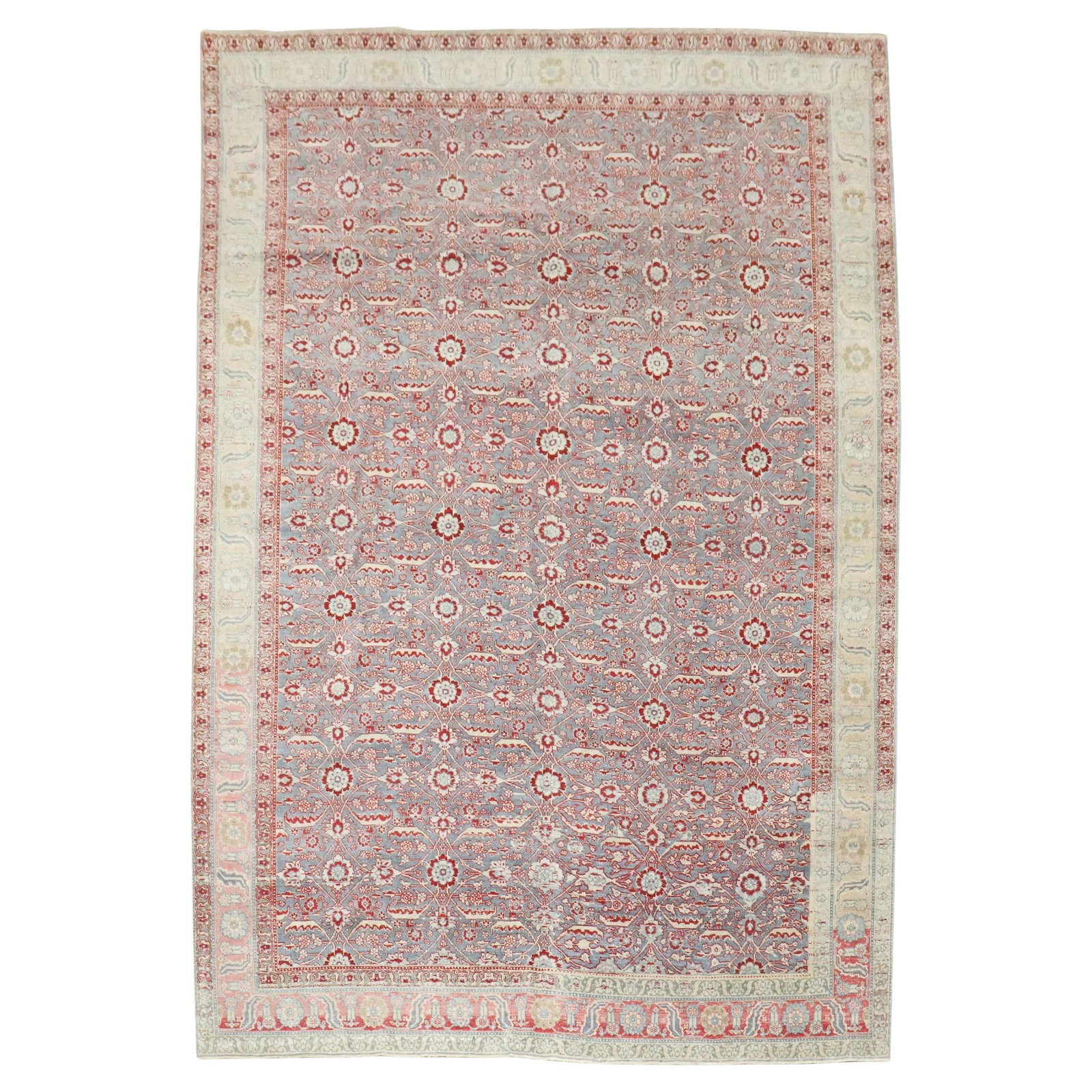 Antique Persian Tabriz Hand-Woven Wool Rug 7'1" x 9'10" (1 of 10)