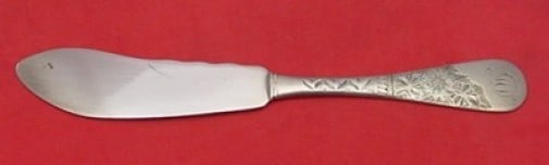 Whiting Sterling Silver Antique N-2 Engraved Master Butter Knife (1 of 2)