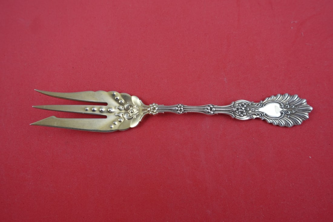 Whiting Radiant Sterling Silver 3-Tine Pastry Fork 6 1/4 Inch (1 of 2)