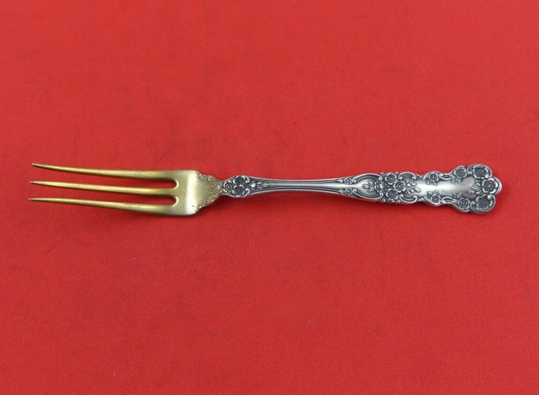 Gorham Buttercup Sterling Silver Strawberry Fork 4 5/8" (1 of 2)