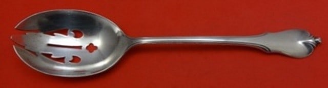 Wallace Grand Colonial Sterling Silver Slotted Serving Spoon 8 3/8" (1 of 2)