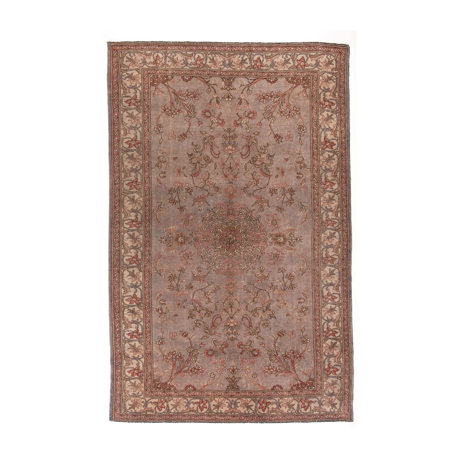 Authentic Handmade Anatolia Wool Carpet 81.9 x 126 Inches (1 of 8)