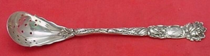 Alvin Bridal Rose Sterling Silver Olive Spoon 5 7/8 inches (1 of 1)