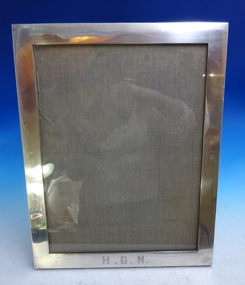 International Sterling Silver Continental Picture Frame 15 x 12 Monogrammed (1 of 9)