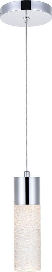 Elegant Lighting Chrome Pendant Light Adjustable Height 1-Light Constellation Collection (1 of 1)