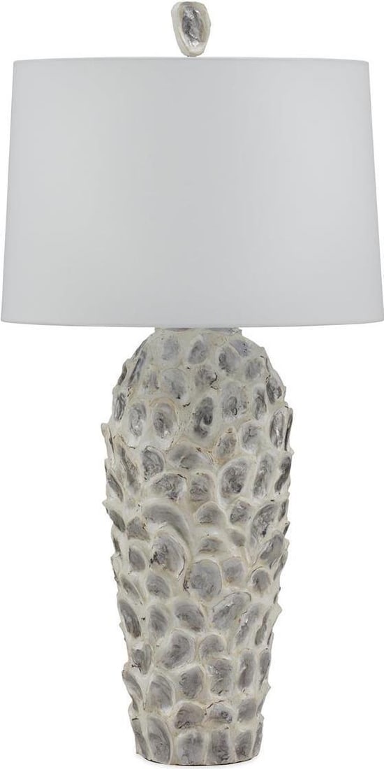 John-Richard Ostra Table Lamp with Nickel Harp and Silk Shade (1 of 1)