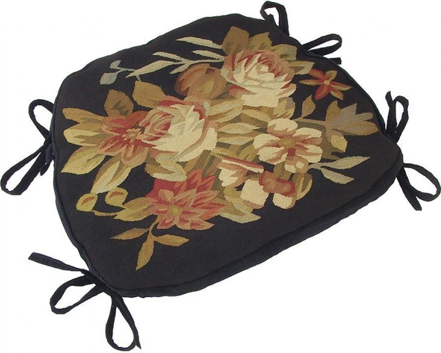 Hand-Dyed Aubusson Chair Cushion by Provence Home 18x20 (1 of 1)