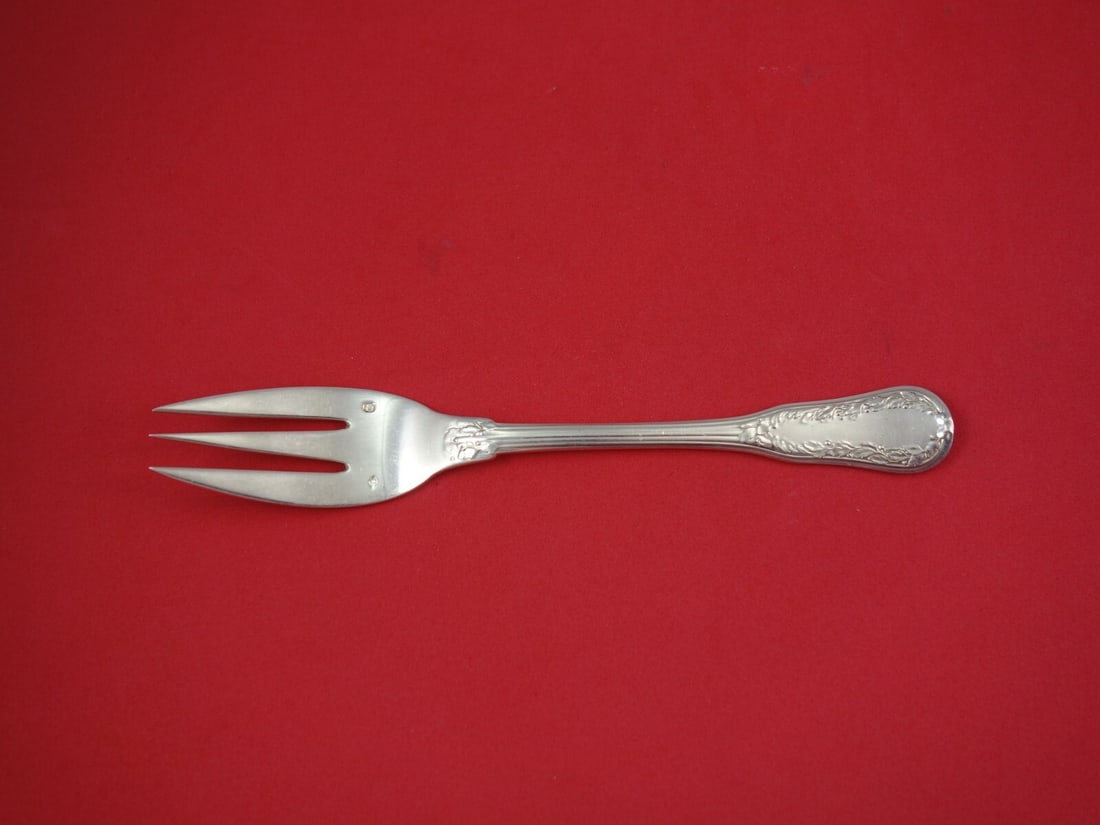 Puiforcat Segur Sterling Silver 3-Tine Salad Fish Fork 7 1/8" (1 of 2)