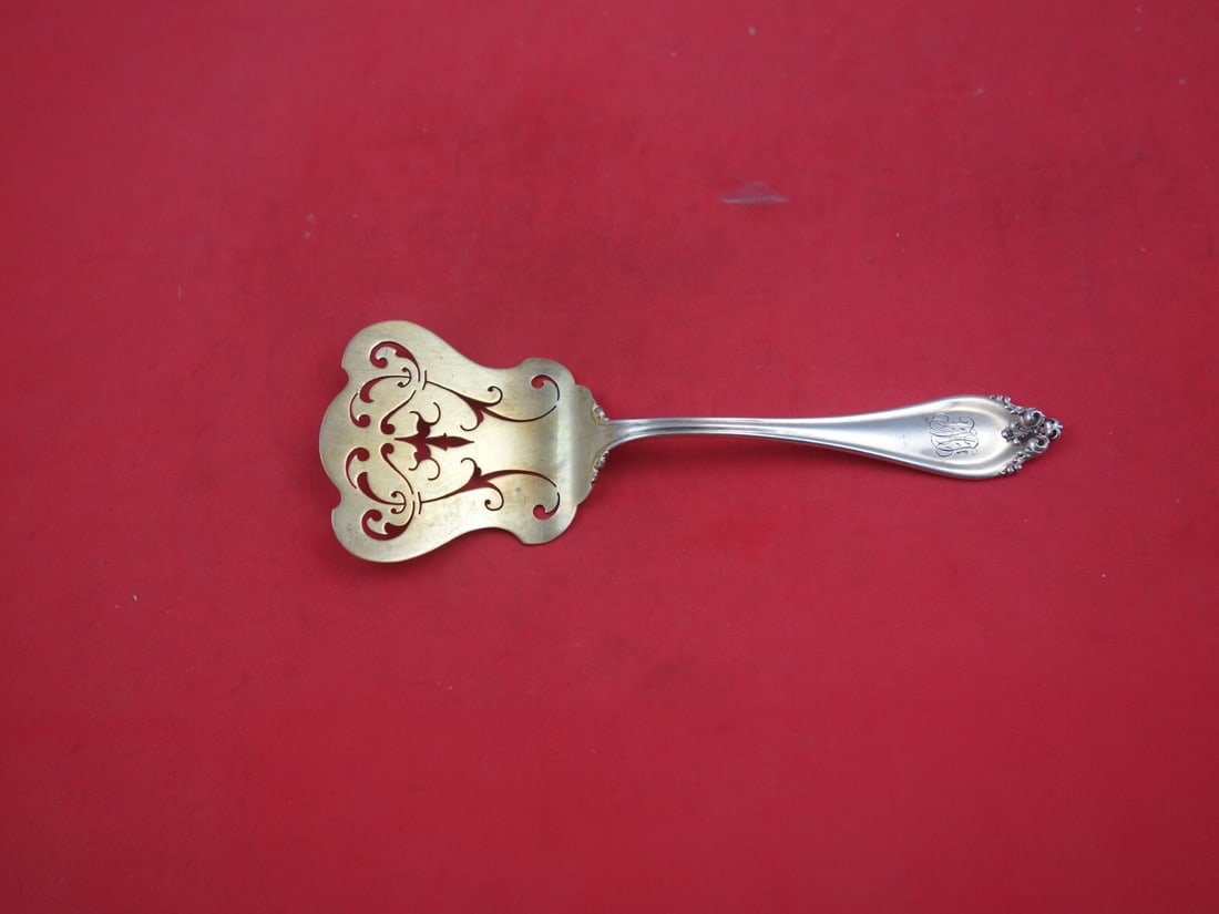 Reed and Barton La Perle Sterling Silver Goldwashed Petit Four Server (1 of 2)