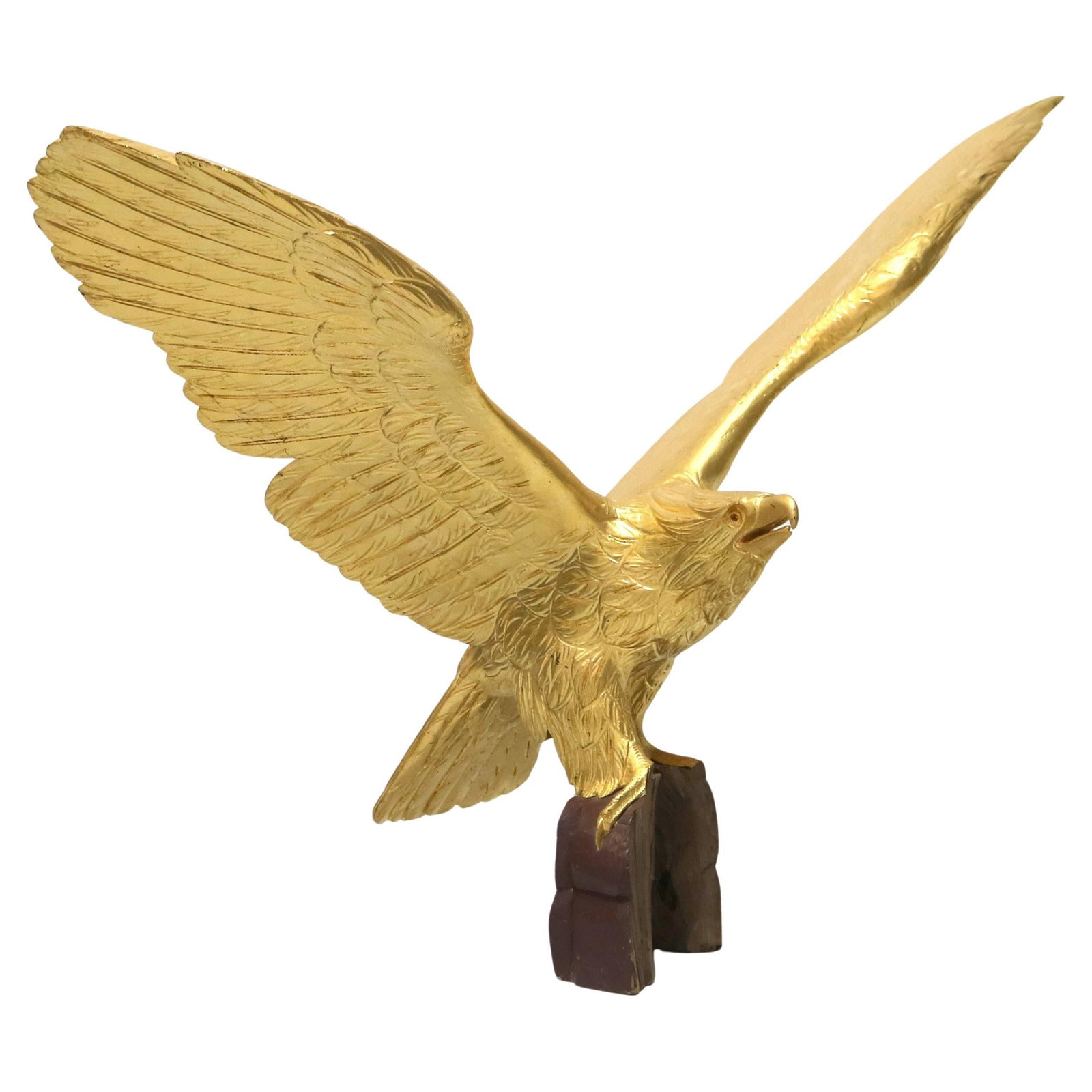 20th Century Oversized Carved Giltwood Eagle Decorative Art (1 of 11)