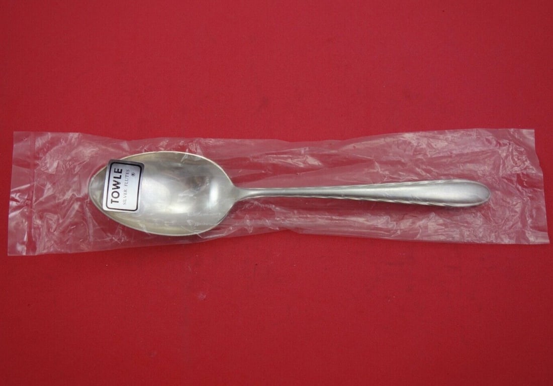 Towle Silver Flutes Sterling Silver Serving Spoon 8 5/8 Inches Factory Sealed: Towle Silver Flutes Sterling Silver Serving Spoon 8 5/8 Inches Factory Sealed Enhance your dining experience with this exquisite Serving Spoon from the Silver Flutes pattern by Towle. Crafted from hig