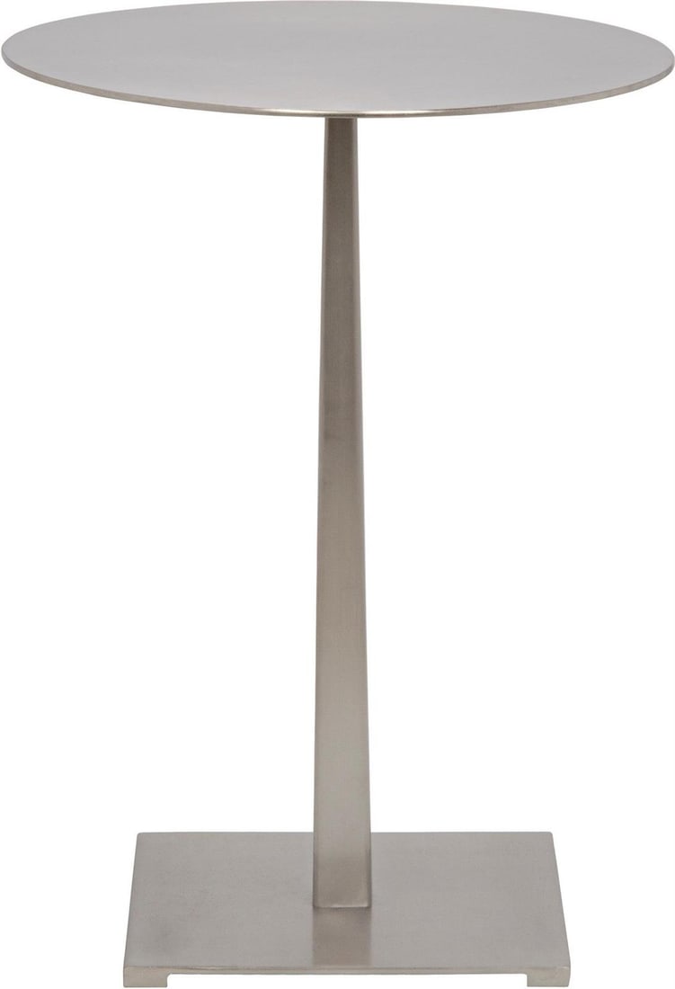 Noir Stiletto Side Table Industrial Steel Silver Finish (1 of 2)
