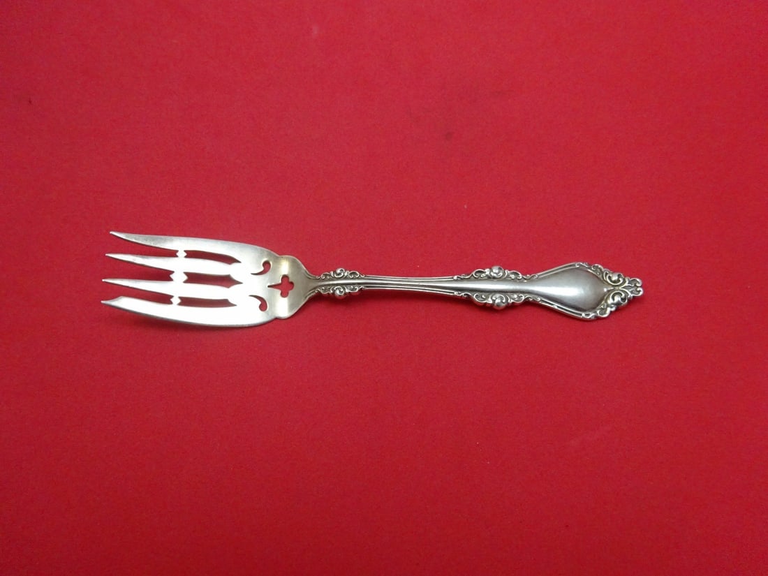 Alvin Lorraine Sterling Silver Pierced Salad Fork 6" (1 of 1)