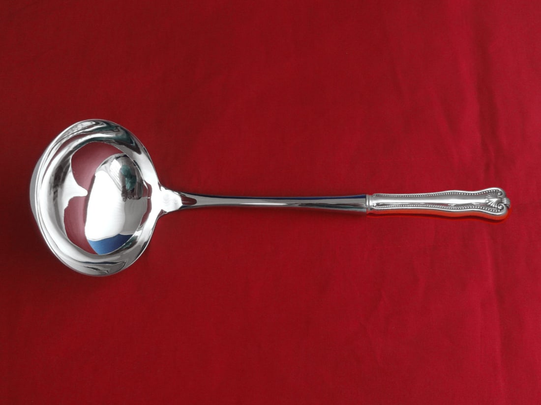 Frank Smith Newport Shell Sterling Silver Soup Ladle 10 1/2 Inch (1 of 2)