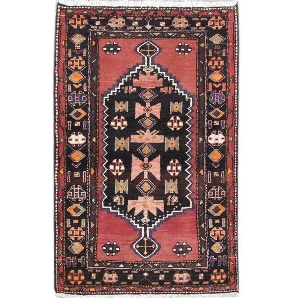 Black Tribal Persian Hamadan Rug 3.3 x 5.3 ft Stunning Design: Black Tribal Persian Hamadan Rug 3.3 x 5.3 ft Stunning Design Free continental US Shipping Enhance your living space with this stunning 3.3 x 5.3 Black Tribal Persian Hamadan Rug. Crafted with intrica