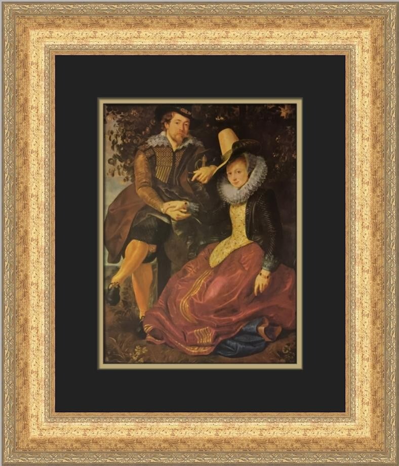 Peter Paul Rubens The Artist and His Wife Isabella Custom Framed Print 19 x 17 (1 of 2)