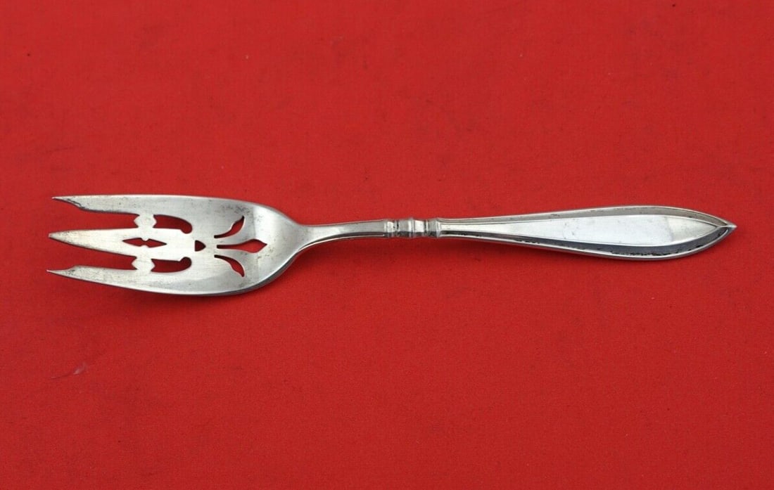 Gorham Portsmouth Sterling Silver 6 Inch Pierced Pastry Fork (1 of 2)