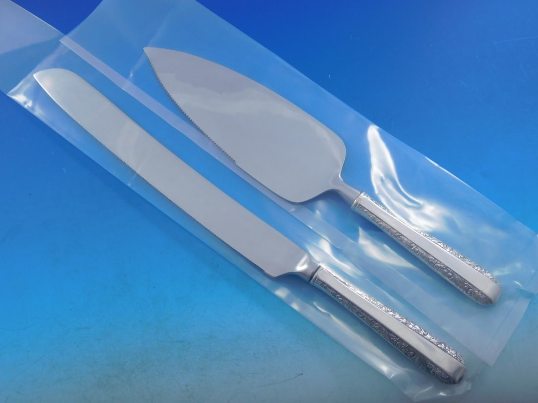 Towle Candlelight Sterling Silver Wedding Cake Server Set Custom Made (1 of 8)