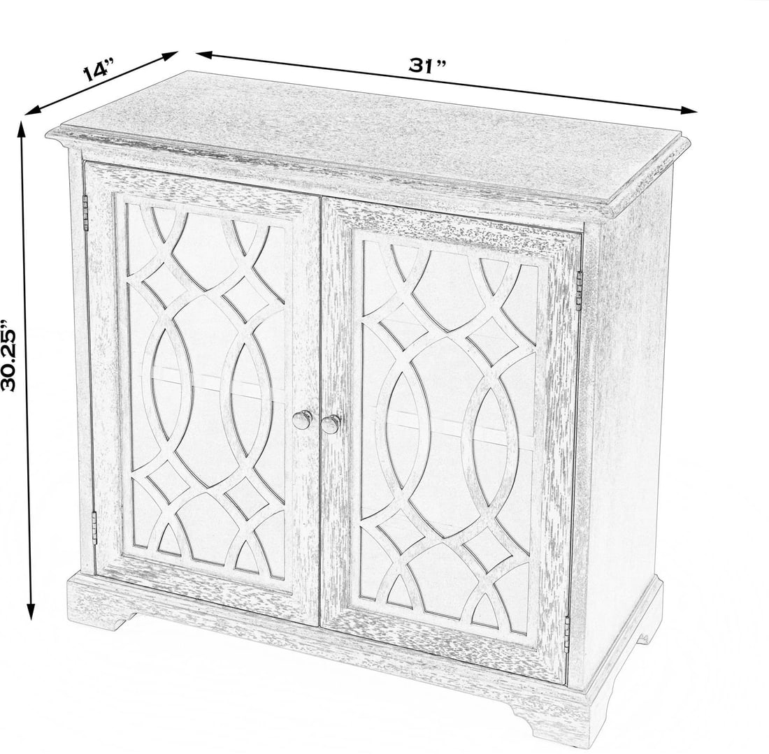 Butler Lee Nutmeg Brown Square Cabinet 30.25H 31W 14D (1 of 1)