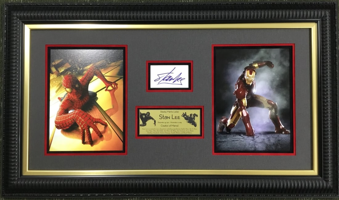 Stan Lee Signed Cut Signature Custom Framed Display with JSA LOA (1 of 9)