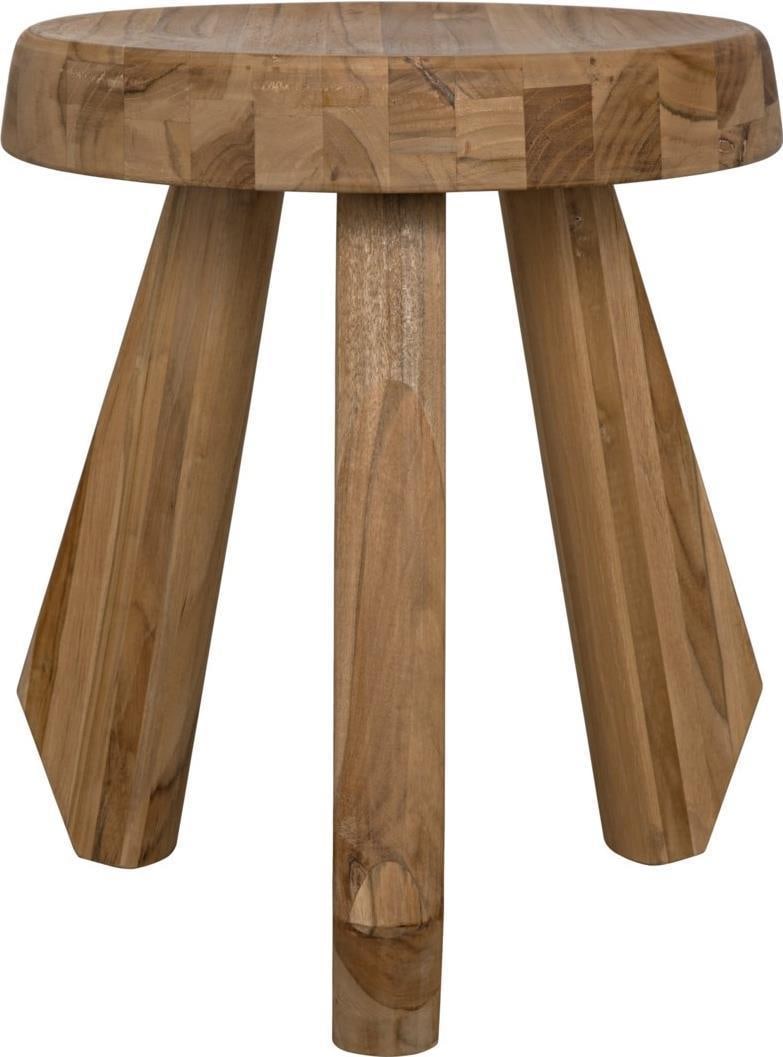 Priam Teak Stool by Noir Clear Coat Semi-Gloss Finish: Priam Teak Stool by Noir Clear Coat Semi-Gloss Finish Introducing the Priam Teak Stool, a stylish addition to your home decor with a semi-gloss finish that highlights the natural beauty of teak wood.
