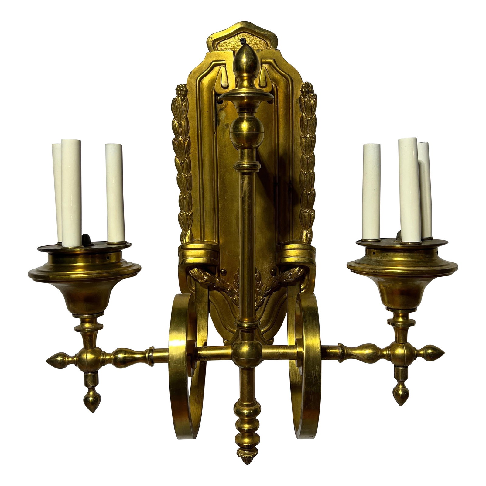 E. F. Caldwell & Co Neoclassical Gilt Bronze 6-Light Wall Sconce (1 of 14)